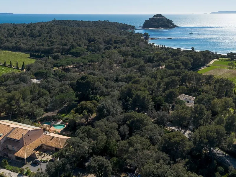 Aerial view of the hotel and surroundings